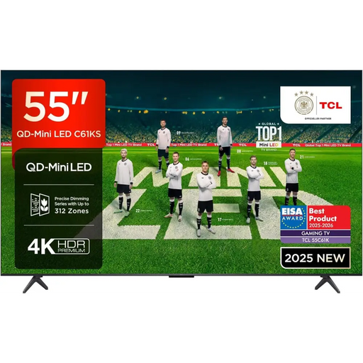 TCL C61KS 55C61KS TV 139.7 cm (55’’) 4K Ultra HD Smart TV Wi-Fi Black - LCD TVsTVA-LCD<<<TV