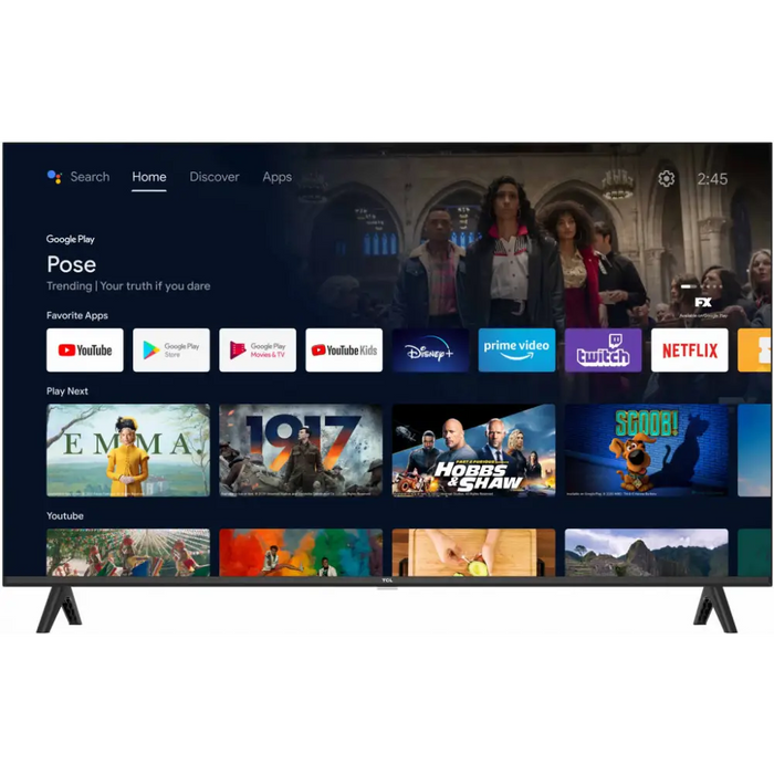 TCL S54 40S5400A TV 101.6 cm (40’’) Full HD Smart TV Wi-Fi Silver - LED<<<Телевизори<<<Телевизори Аудио и