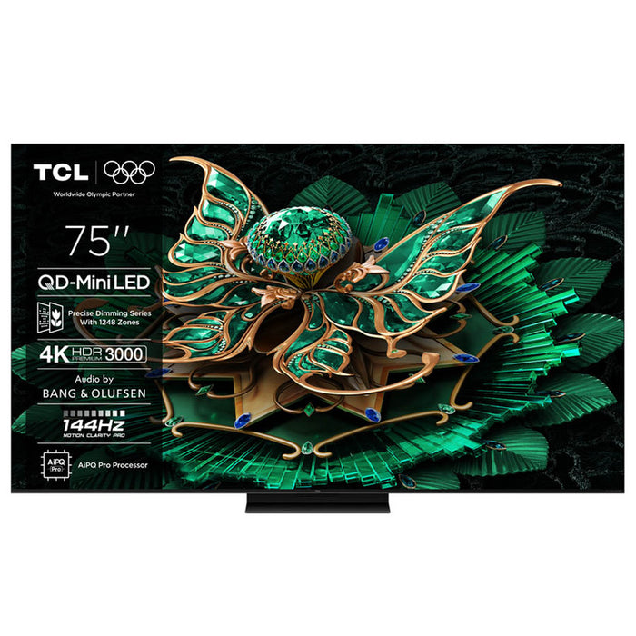 TV TCL 75C71K 4K Ultra HD QD-Mini LED SMART TV, GOOGLE TV, 75.0 ", 189.0 cm