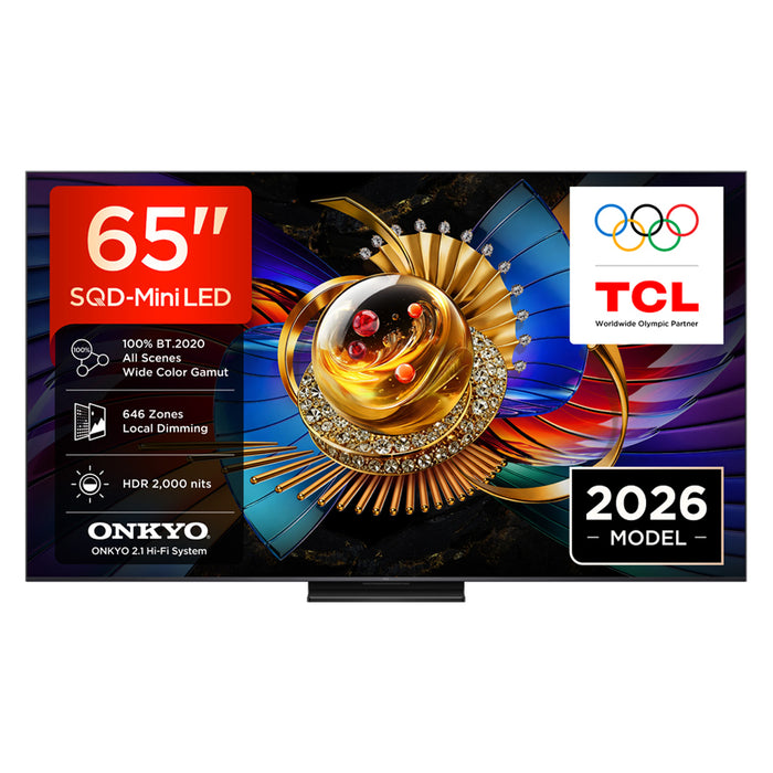 TV TCL 65Q7D, 65"(164 cm), SQD-Mini LED, 4K Ultra HD, Smart TV, Google TV