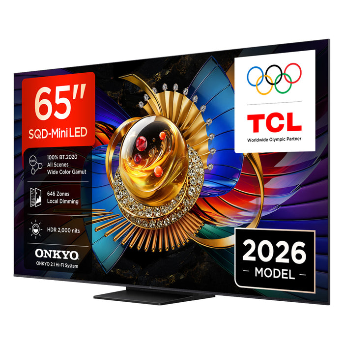 TV TCL 65Q7D, 65"(164 cm), SQD-Mini LED, 4K Ultra HD, Smart TV, Google TV
