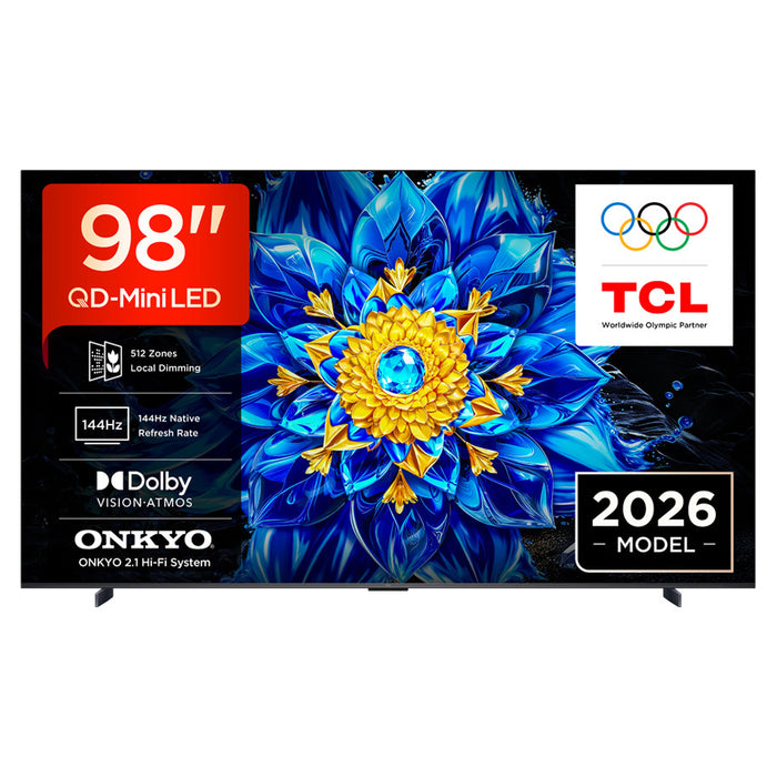 TV TCL 98P8L 4K ULTRA HD QD-Mini LED SMART TV, GOOGLE TV, 98.0 ", 248.0 cm