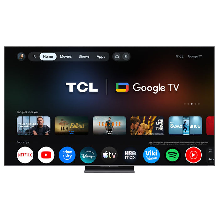 TV TCL 85C8L 4K ULTRA HD SQD-Mini LED SMART TV, 85.0 ", 215.0 cm