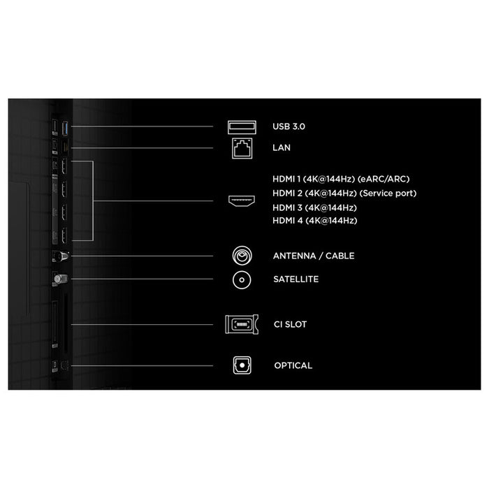 TV TCL 85C8L 4K ULTRA HD SQD-Mini LED SMART TV, 85.0 ", 215.0 cm