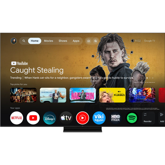 TV TCL 75RM7L 4K ULTRA HD RGB-Mini LED SMART TV, 75.0 ", 189.0 cm