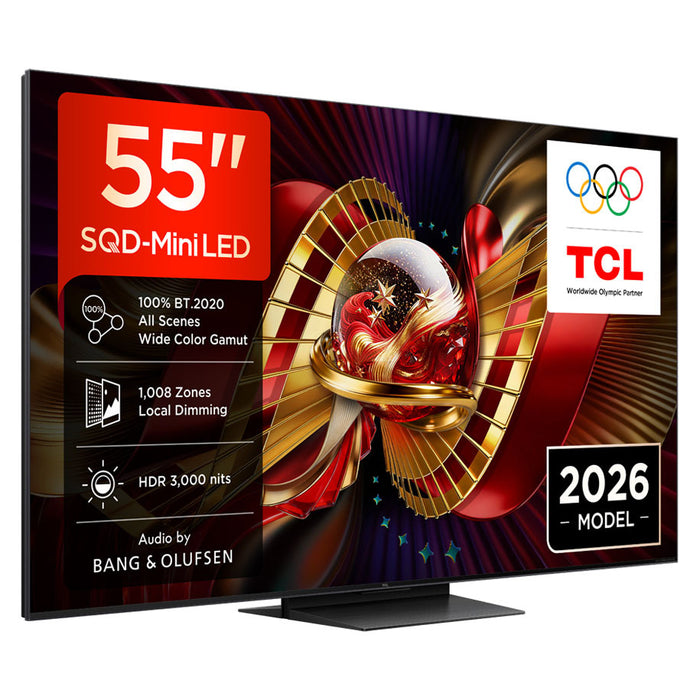 TV TCL 55C8L 4K ULTRA HD SQD-Mini LED SMART TV, GOOGLE TV, 55.0 ", 139.0 cm