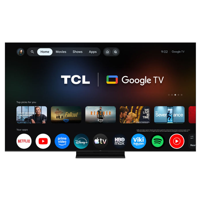 TV TCL 55C8L 4K ULTRA HD SQD-Mini LED SMART TV, GOOGLE TV, 55.0 ", 139.0 cm
