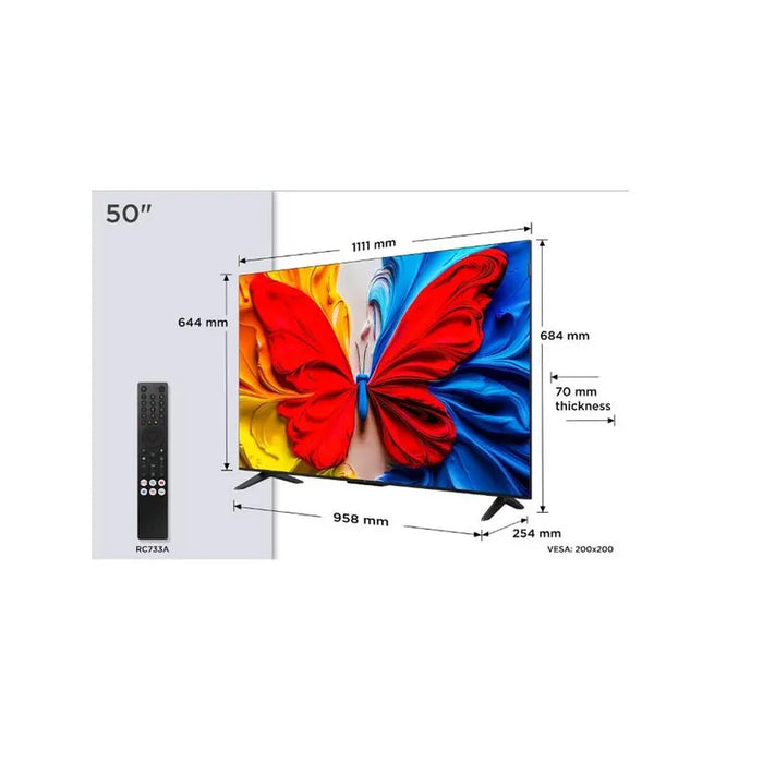 TCL 50S5K 50inch QLED FHD Dolby Audio 2x10w Google TV