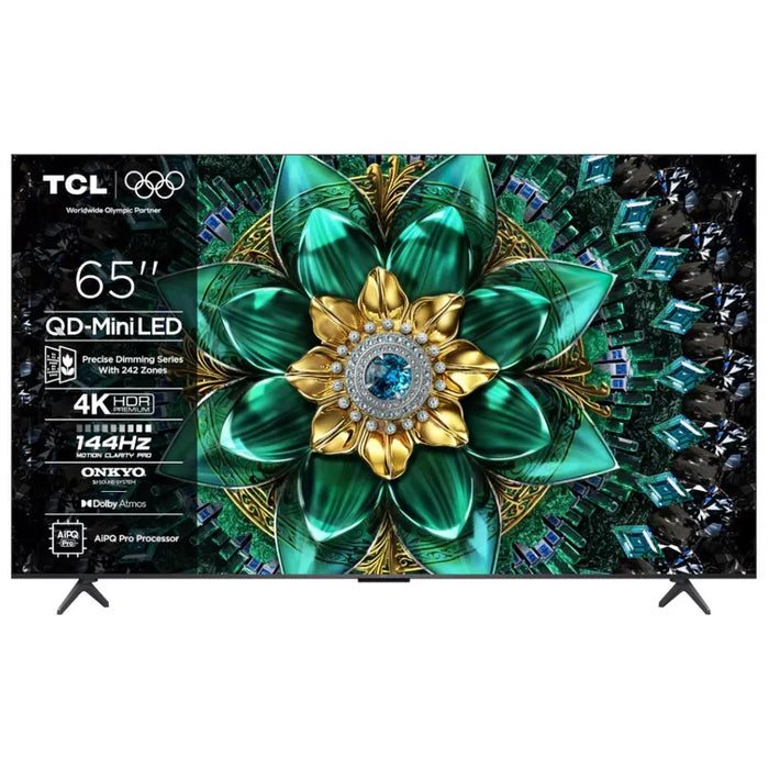 TV TCL 65Q6C, 65"(164 cm), QD-Mini LED, 4K Ultra HD, Smart TV, Google TV