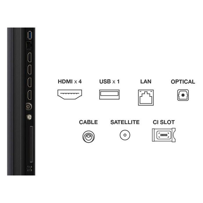 TV TCL 85Q6C, 85"(215 cm), QD-Mini LED, 4K Ultra HD, Smart TV, Google TV