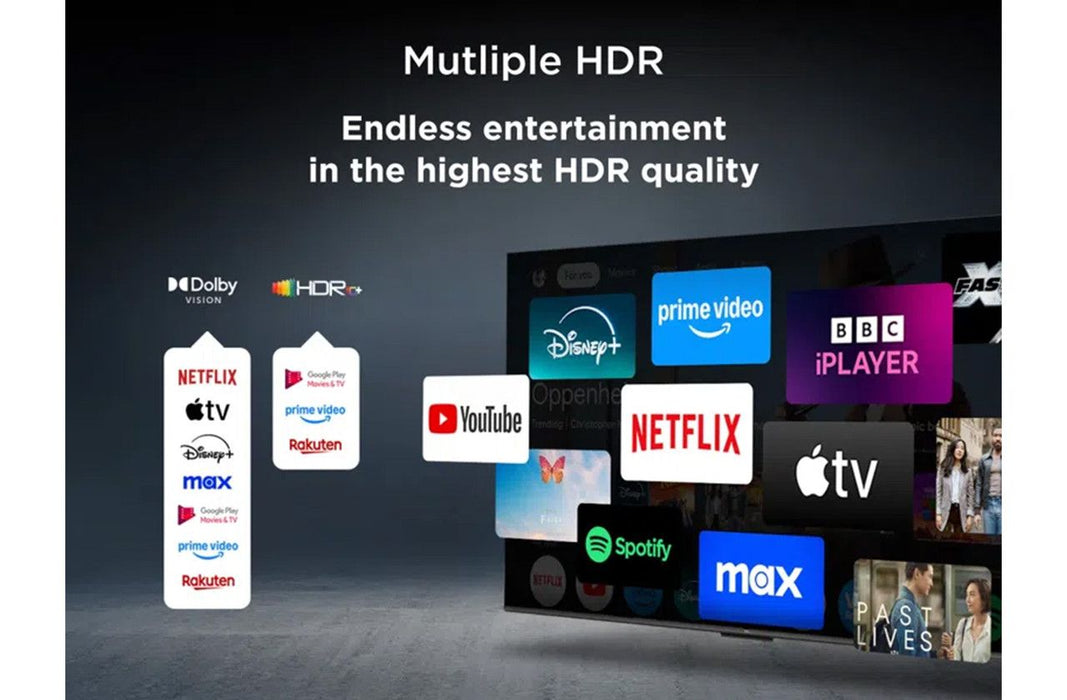 TV TCL 50C6K, 50" QD-MiniLED, 4K Ultra HD, ONKYO 2.1 Hi-Fi System