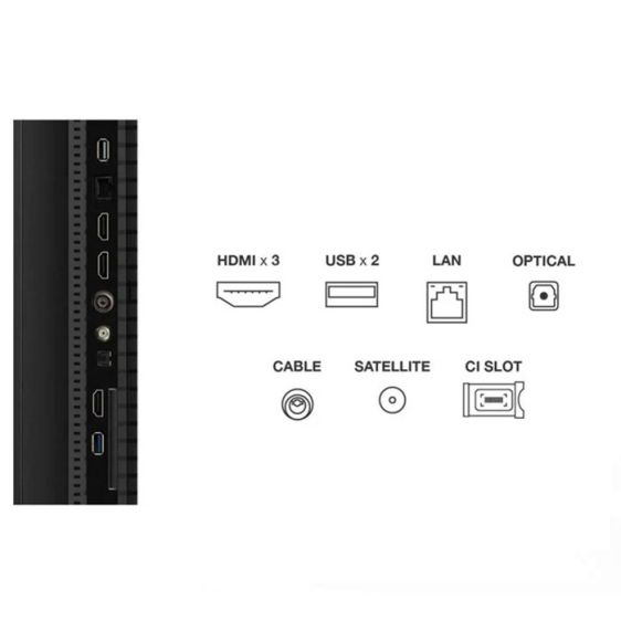 TV TCL QLED 50P7K, 50" 4K Ultra HD, Smart TV 2025