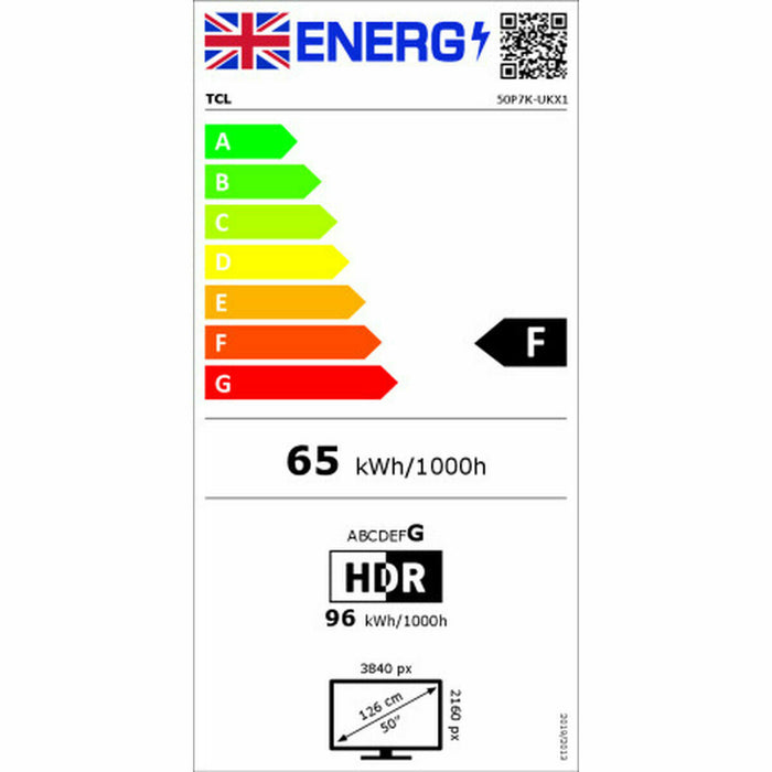TV TCL QLED 50P7K, 50" 4K Ultra HD, Smart TV 2025