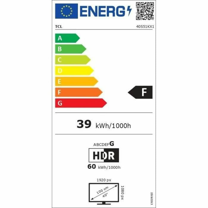 Smart TV TCL 40S51K 40" QLED 1920 x 1080 px