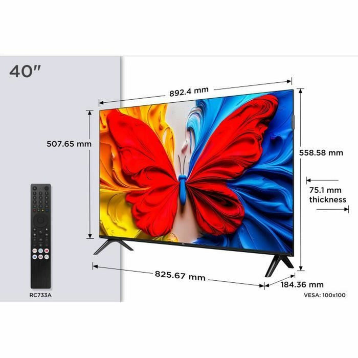 Smart TV TCL 40S51K 40" QLED 1920 x 1080 px