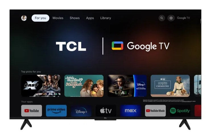 TCL T7B 55T7B TV 139.7 cm (55") 4K Ultra HD Smart TV Wi-Fi Black, Titanium 600 cd/m²