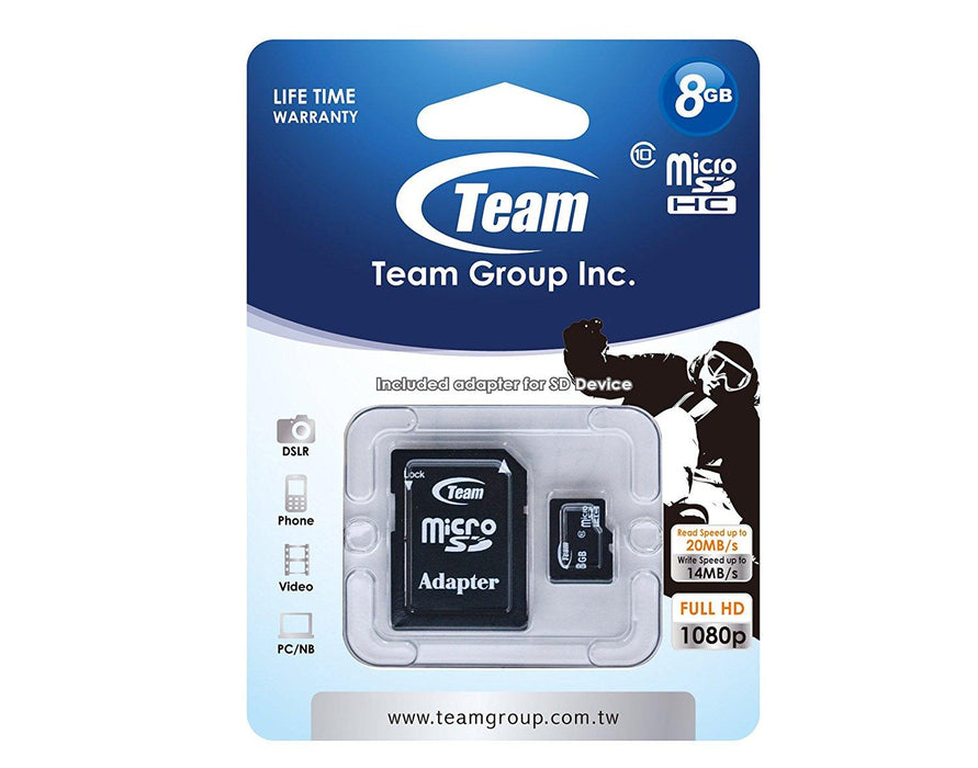 Memory card TEAM micro SDHC, 8GB