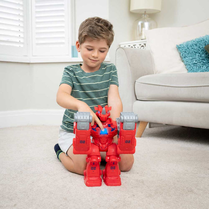 HTI TEAMSTERZ Robo Wreckerz Rhino Launcher with Car