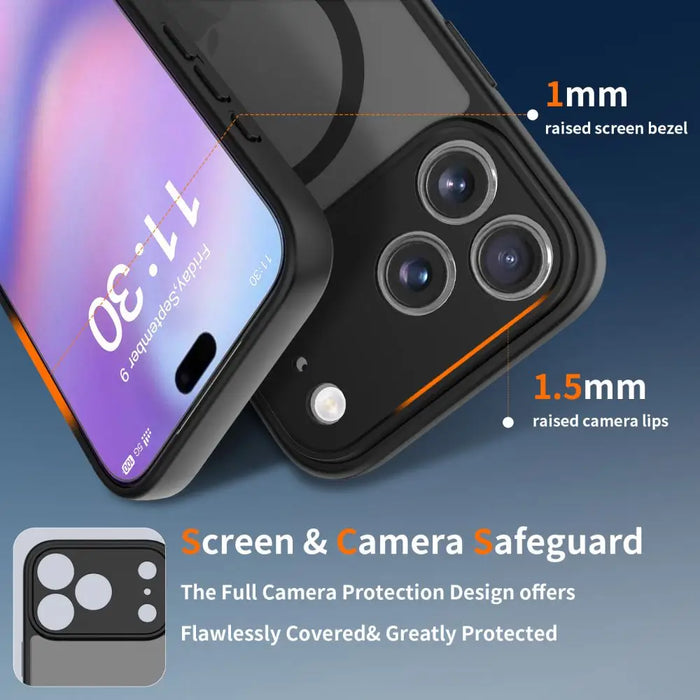 Tech-Protect BasicMag MagSafe Case for iPhone 17 Pro Max - Matte Black - Cell phone cases and covers<<<HurtelXML