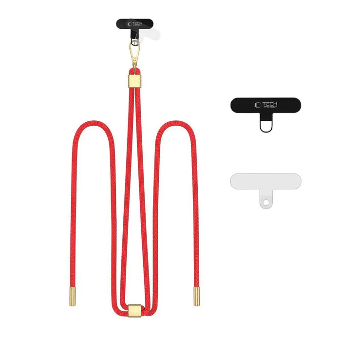 Tech-Protect C2S Rope Crossbody Strap Leash - Red - Other cell phone equipment<<<HurtelXML