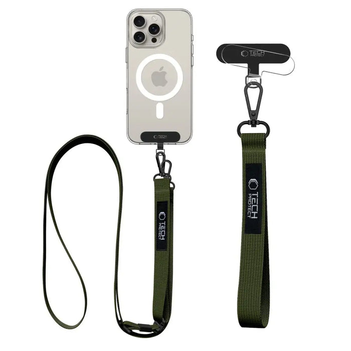 Tech-Protect C65 Rope Crossbody Leash - Olive - Other cell phone equipment<<<HurtelXML