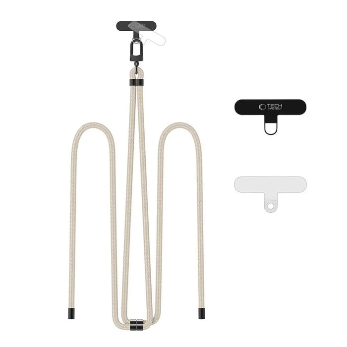 Tech-Protect C7S Rope Crossbody Strap Leash - Beige - Other cell phone equipment<<<HurtelXML