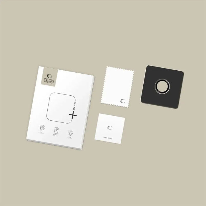 Tech-Protect Camring Fit+ Camera Cover for iPhone 17 Air - Black - Cell phone tempered glass<<<HurtelXML