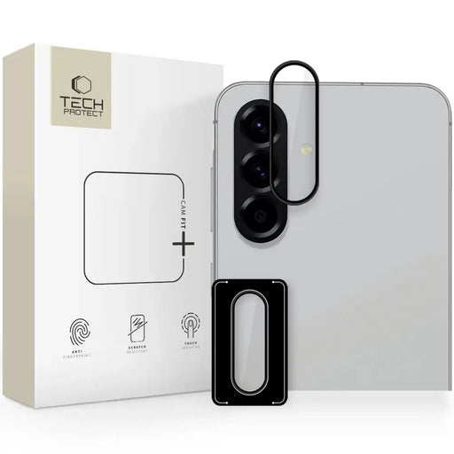 Tech-Protect Camring Fit+ Camera Cover for Samsung Galaxy A36 / A56 5G - Black - Cell phone tempered glass<<<HurtelXML