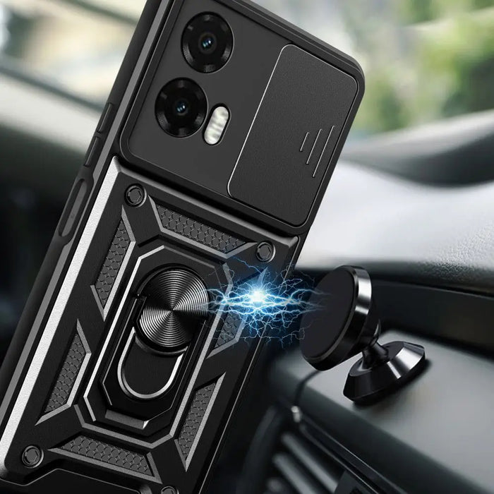 Tech-Protect CamShield Pro Case for Motorola Moto G35 5G - Black - Cell phone cases and covers<<<HurtelXML