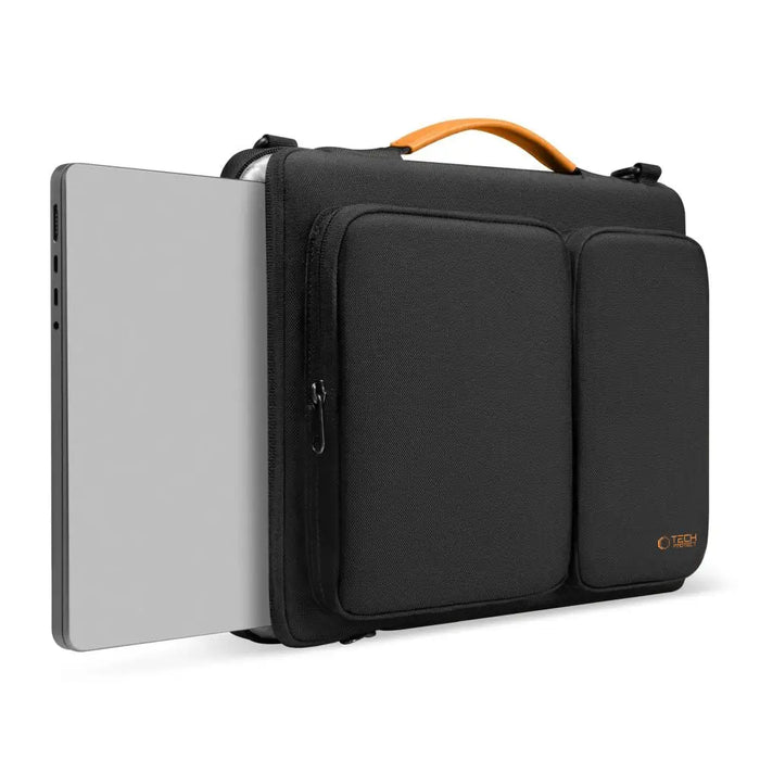 Tech-Protect Defender Bag for 15-16 Laptop - Black and Orange - Laptop bags<<<HurtelXML