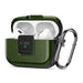 Tech-Protect Defender Hook MagSafe Case with Carabiner for Apple AirPods Pro 1 / 2 - Green - Cell phone cases
