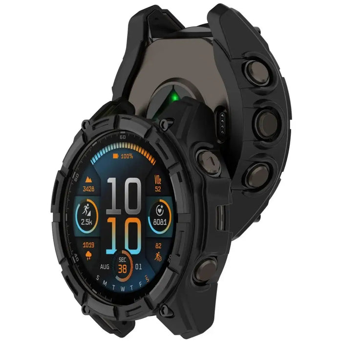 Tech-Protect Defense Air Case for Garmin Fenix 8 47mm - Black - Cell phone cases and covers<<<HurtelXML