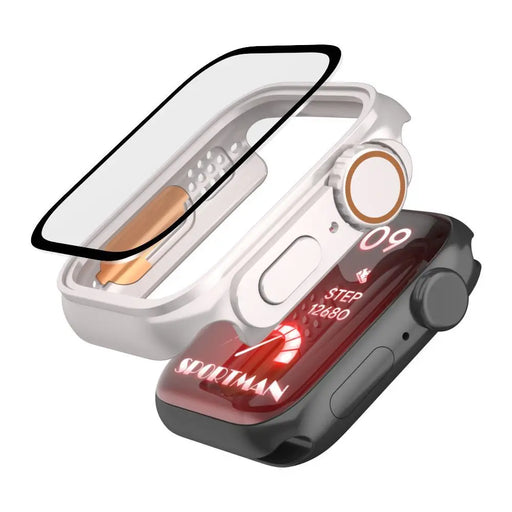Tech-Protect Defense360 Case for Apple Watch 4 / 5 / 6 / SE (44mm) - Black-Orange - Cell phone cases