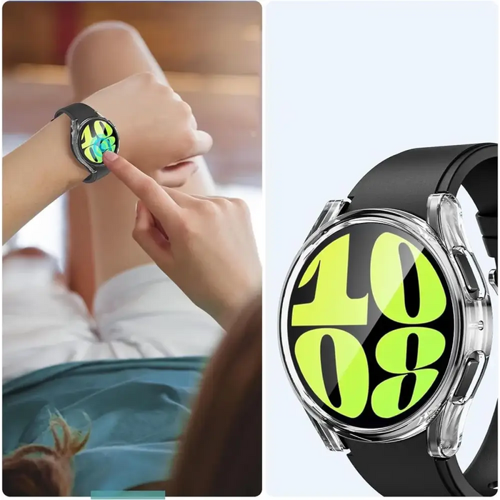Tech-Protect Defense360 Case for Samsung Galaxy Watch 6 (40mm) - Transparent - Cell phone cases and covers<<<HurtelXML
