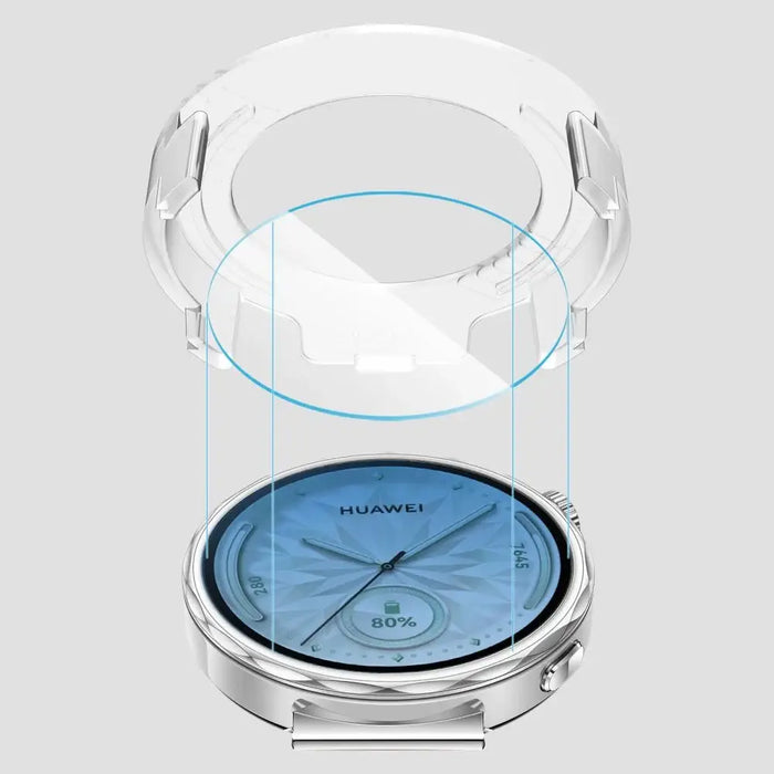 Tech-Protect Easy Set+ 2-pack tempered glass for Huawei Watch GT 5 41 mm - transparent - Cell phone tempered