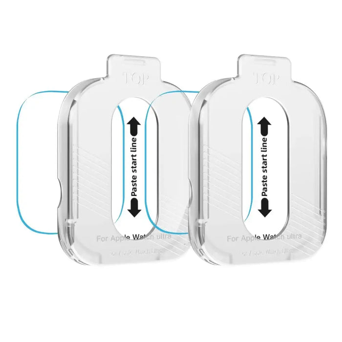 Tech-Protect Easy Set+ Tempered Glass 2-pack for Apple Watch Ultra 1/2 49mm - Clear - Cell phone tempered