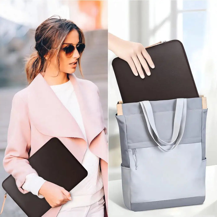 Tech-Protect Fleece Laptop Bag 13-14’’ - Brown - Laptop bags<<<HurtelXML