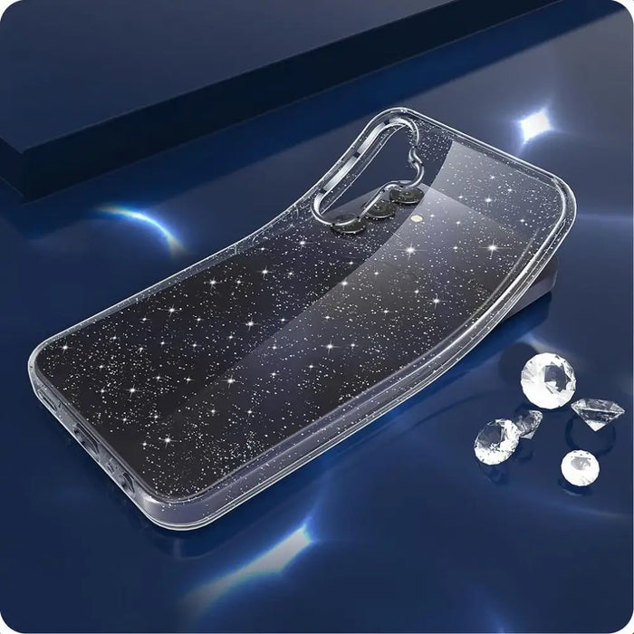 Tech-Protect FlexAir Case for Samsung Galaxy A35 5G - Clear-Glitter - Cell phone cases and covers<<<HurtelXML