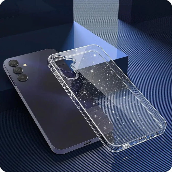 Tech-Protect FlexAir Case for Samsung Galaxy A55 5G - Clear-Glitter - Cell phone cases and covers<<<HurtelXML