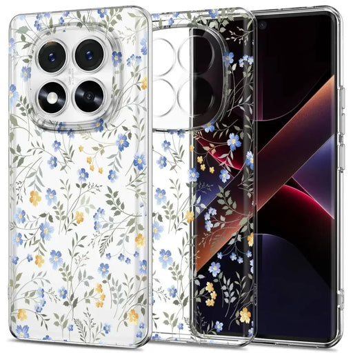 Tech-Protect FlexAir Case for Xiaomi Redmi Note 14 Pro 5G / Poco X7 5G - Daisies with Leaves - Cell phone cases