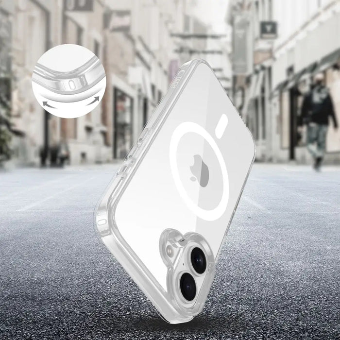 Tech-Protect Flexair Hybrid CC Magsafe iPhone 16 Case - Clear - Cell phone cases and covers<<<HurtelXML