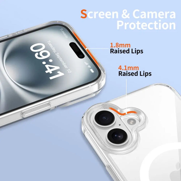 Tech-Protect Flexair Hybrid CC Magsafe iPhone 16 Case - Clear - Cell phone cases and covers<<<HurtelXML