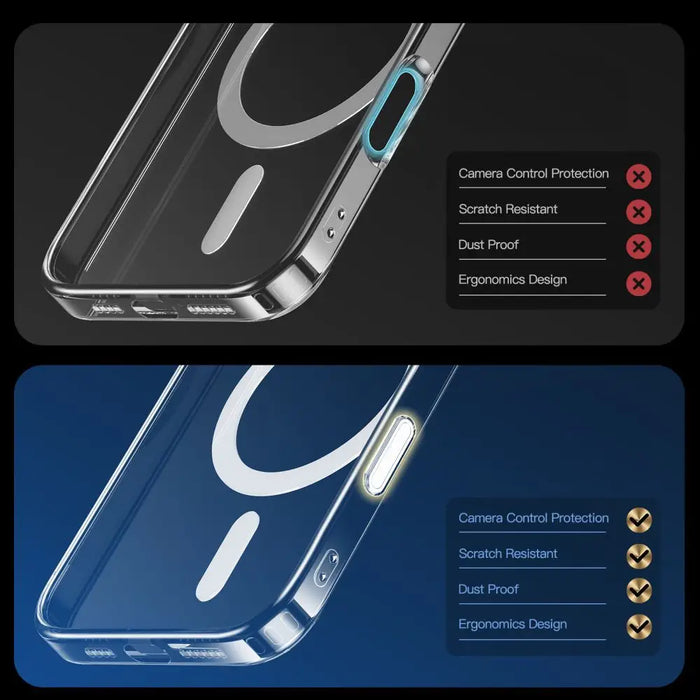 Tech-Protect Flexair Hybrid CC Magsafe iPhone 16 Pro Max Case - Clear - Cell phone cases and covers<<<HurtelXML