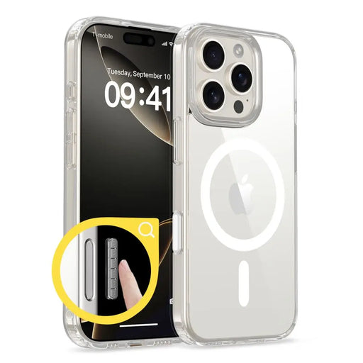 Tech-Protect Flexair Hybrid CC Magsafe iPhone 16 Pro Max Case - Clear - Cell phone cases and covers<<<HurtelXML