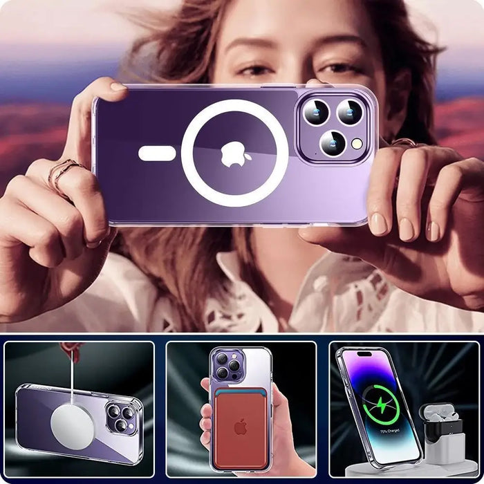 Tech-Protect FlexAir Hybrid MagSafe Case for Samsung Galaxy A55 5G - Transparent - Cell phone cases