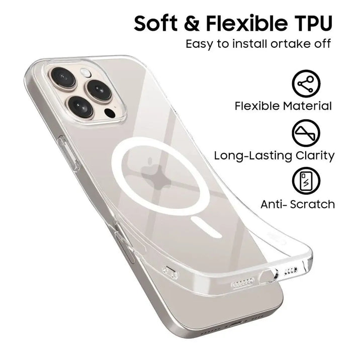 Tech-Protect FlexAir MagSafe iPhone 16e Case - Clear - Cell phone cases and covers<<<HurtelXML