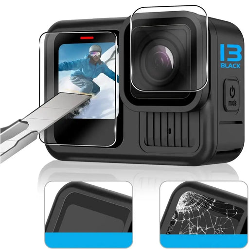 Tech-Protect Glass Fit+ 2-pack tempered glass for GoPro Hero 9 / 10 / 11 / 12 - transparent - Cell phone tempered