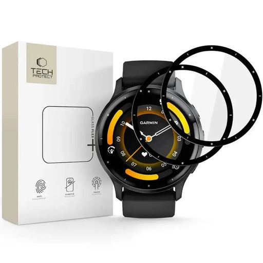 Tech-Protect Glass Flex+ 2-pack hybrid glass for Garmin Venu 3 - black - Cell phone tempered glass<<<HurtelXML