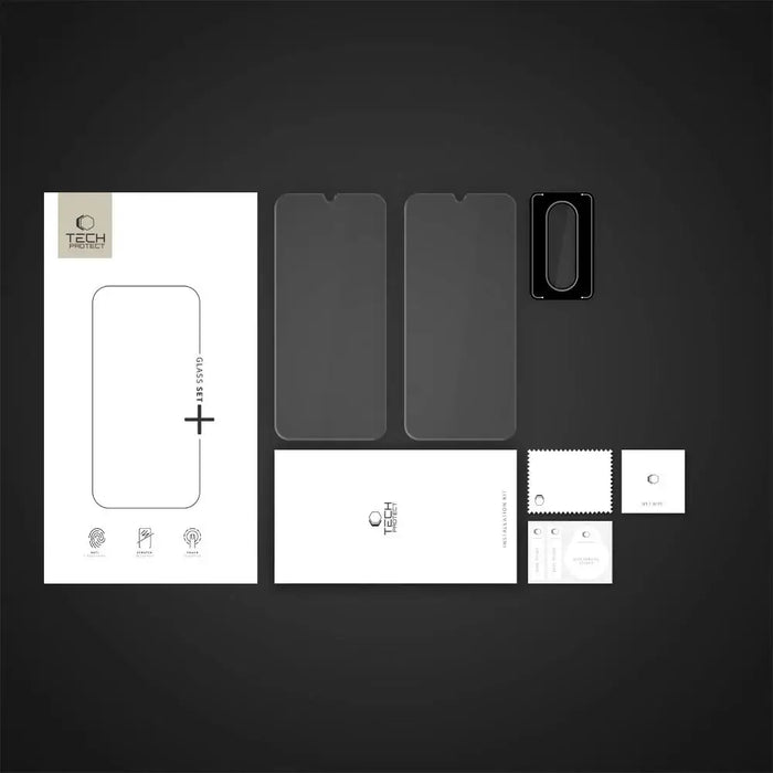 Tech-Protect Glass Set+ Tempered Glass for Samsung Galaxy A26 5G - Transparent - Cell phone tempered glass<<<HurtelXML