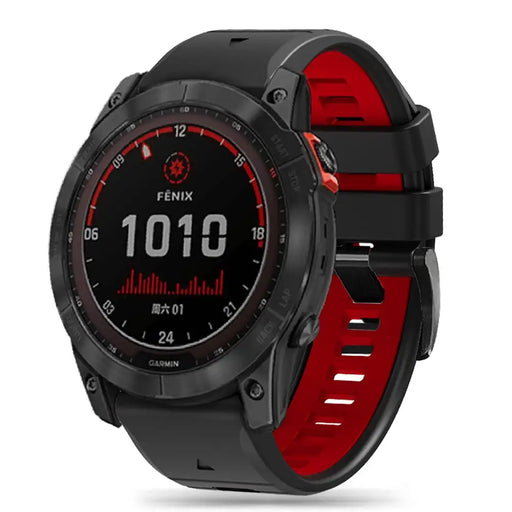 Tech-Protect IconBand Pro Strap for Garmin Fenix 3 / 5X / 3HR / 5X Plus / 6X / 6X Pro / 7X - Black/Red - Other cell